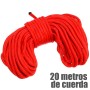 Cuerda para pesca alta resistencia con mosquetón 20mts