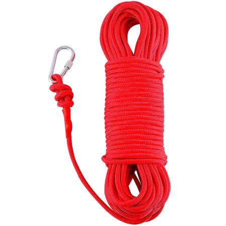 Cuerda para pesca alta resistencia con mosquetón 20mts