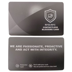 Tarjeta bloqueadora RFID para billetera