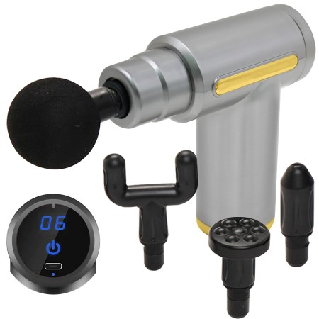 Pistola masajeadora para rehabilitación con pantalla táctil