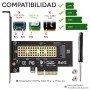Adaptador para Disco Nvme Ssd M2 Key M a  Pci-e 3.0 X4