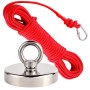 Kit de pesca magnético man de pesca 60mm 156kg de fuerza con cuerda 20 mts y mosqueton