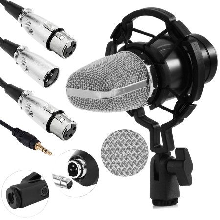 Microfono profesional BM800 con brazo shock para radio / youtube