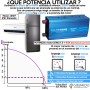 Inversor DC 12V a AC 220V 2000W onda senoidal Pura