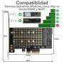 Adaptador M2 NGFF a PCIE B+M key