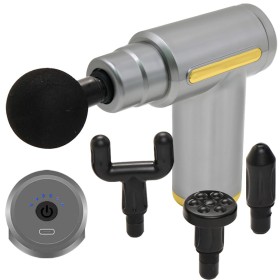 Pistola masajeadora 4 cabezales para rehabilitación y contracciones