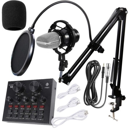 Microfono profesional BM800 con brazo shock para radio / youtube