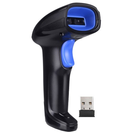 Escáner de código de barras 1D Wireless y USB