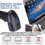 Escáner de código de barras 1D 2D Wireless y USB