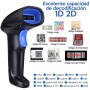 Escáner de código de barras 1D 2D Wireless y USB