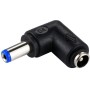 Adaptador Plug Macho a Hembra 90º 5,5 x 2,1mm