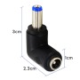 Adaptador Plug Macho a Hembra 90º 5,5 x 2,1mm