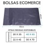 Bolsas Para Comercio Grises x100 40x65 cm