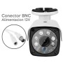 Cámara Bullet conector BNC 6 Led IR giro/inclinación para exterior