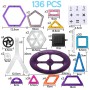 Bloques Magnéticos De Construcción 136 PCS