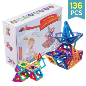 Bloques Magnéticos De Construcción 136 PCS