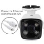 Cámara Bullet conenctor Ethernet 6Led IR inclinación para exterior