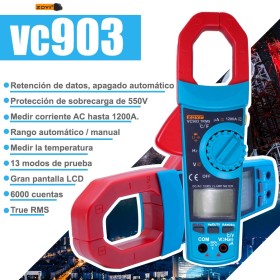 Pinza Amperometrica Digital Zotek VC903