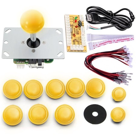KIT Palanca, 10 pulsadores y controlador para ARCADE