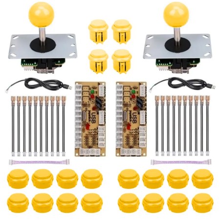 KIT Palanca, 10 pulsadores y controlador para ARCADE