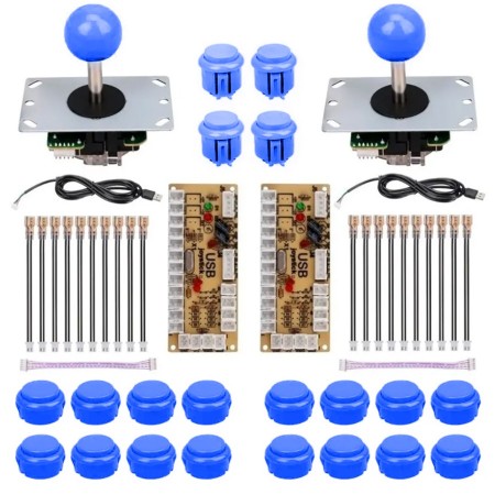 KIT Palanca, 10 pulsadores y controlador para ARCADE