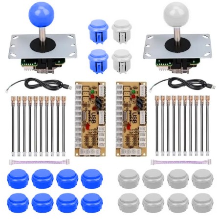 KIT Palanca, 10 pulsadores y controlador para ARCADE