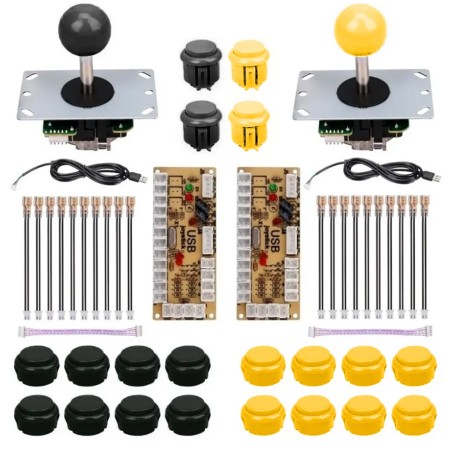 KIT Palanca, 10 pulsadores y controlador para ARCADE