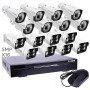 NVR 16 canales + 16 camaras 5MP