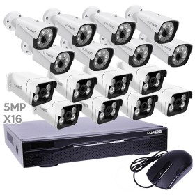 NVR 16 canales + 16 camaras 5MP