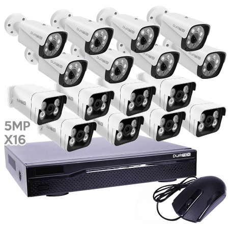 NVR 16 canales + 16 camaras 5MP