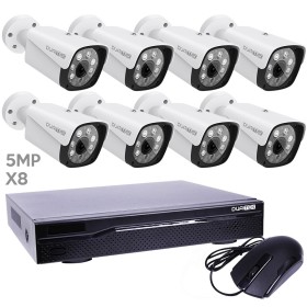 NVR 16 canales + 8 camaras 5MP