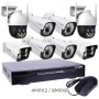NVR 16 canales + camaras / 2x4MP / 6x8MP