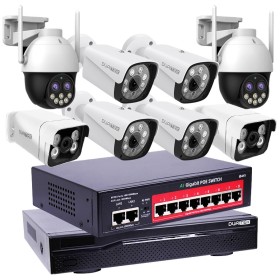 NVR 16 canales + camaras / 2x4MP / 6x8MP