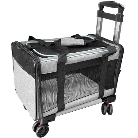 Bolso para Transportar Mascotas con Ruedas y Manija