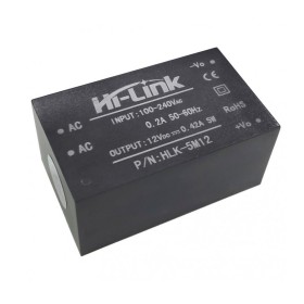 uente Switching Aislada Compatible con Arduino HLK-5M12  220-12v 0.42A