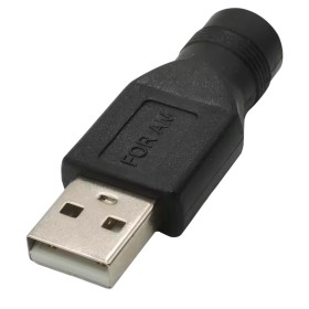 Adaptador USB Hembra USB Macho a DC 5,5x2,1mm