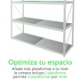 Plataforma para estanteria rack 300kg 60 x 100cm Montaje sin tornillos