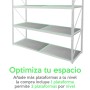 Plataforma para estanteria rack 300kg 60 x 100cm Montaje sin tornillos