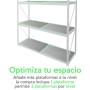 Plataforma para estanteria rack 200kg 50 x 75cm Montaje sin tornillos