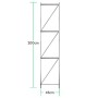 Bastidor para rack metalico 300kg 60x250cm