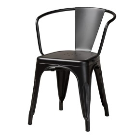 Banqueta Metálica con Respaldo Diseño Industrial