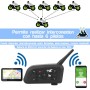 Intercomunicador Bluetooth para Casco de Moto Ejeas V6 Pro 800 Mts 850maH