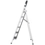 Escalera Plegable Doméstica 6 Escalones Acero