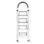 Escalera Plegable Doméstica 4 Escalones Acero