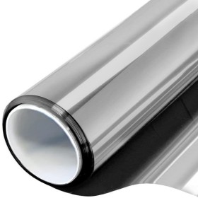 Film protector solar y privacidad UV400 plateado para vidrio
