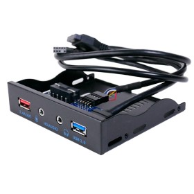 Panel frontal 3.5'' con USB3.0, USB de carga rapida y entrada / salida de audio