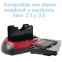 Docking station dos discos rigidos sata 2.5 y 3.5