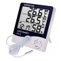Reloj medidor de humedad y temperatura con sonda
