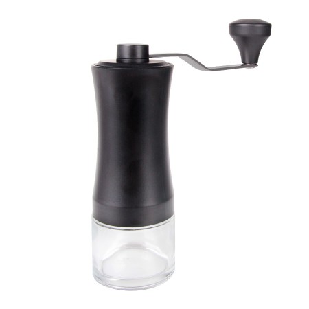Molinillo de Café Manual Acero Inoxidable y Vidrio