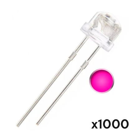 Led alta luminosidad bombín straw hat 5mm 1000 unidades